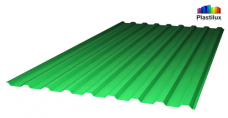 Зелёный профилированный поликарбонат