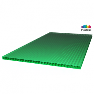 Сотовый поликарбонат POLYNEX, цвет зелёный, размер 2100x6000 мм, толщина 10 мм
