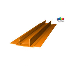 Профиль для поликарбоната ROYALPLAST HCP-D база оранжевый 4-10мм 6000мм Профиль для поликарбоната ROYALPLAST HCP-D база оранжевый 4-10мм 6000мм