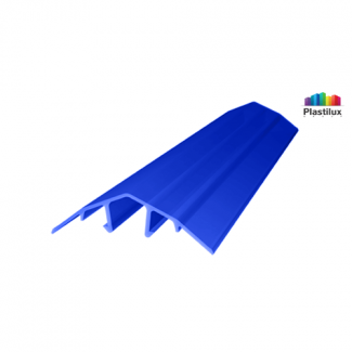 Профиль для поликарбоната ROYALPLAST HCP-U крышка синий 4-10мм 6000мм