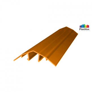 Профиль для поликарбоната ROYALPLAST HCP-U крышка оранжевый 4-10мм 6000мм
