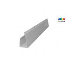 Профиль для поликарбоната ROYALPLAST UP торцевой серебро 10мм 2100мм Профиль для поликарбоната ROYALPLAST UP торцевой серебро 10мм 2100мм